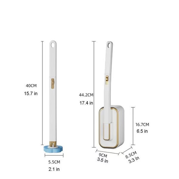PureBrush™ – Wall-Mounted Toilet Brush Set
