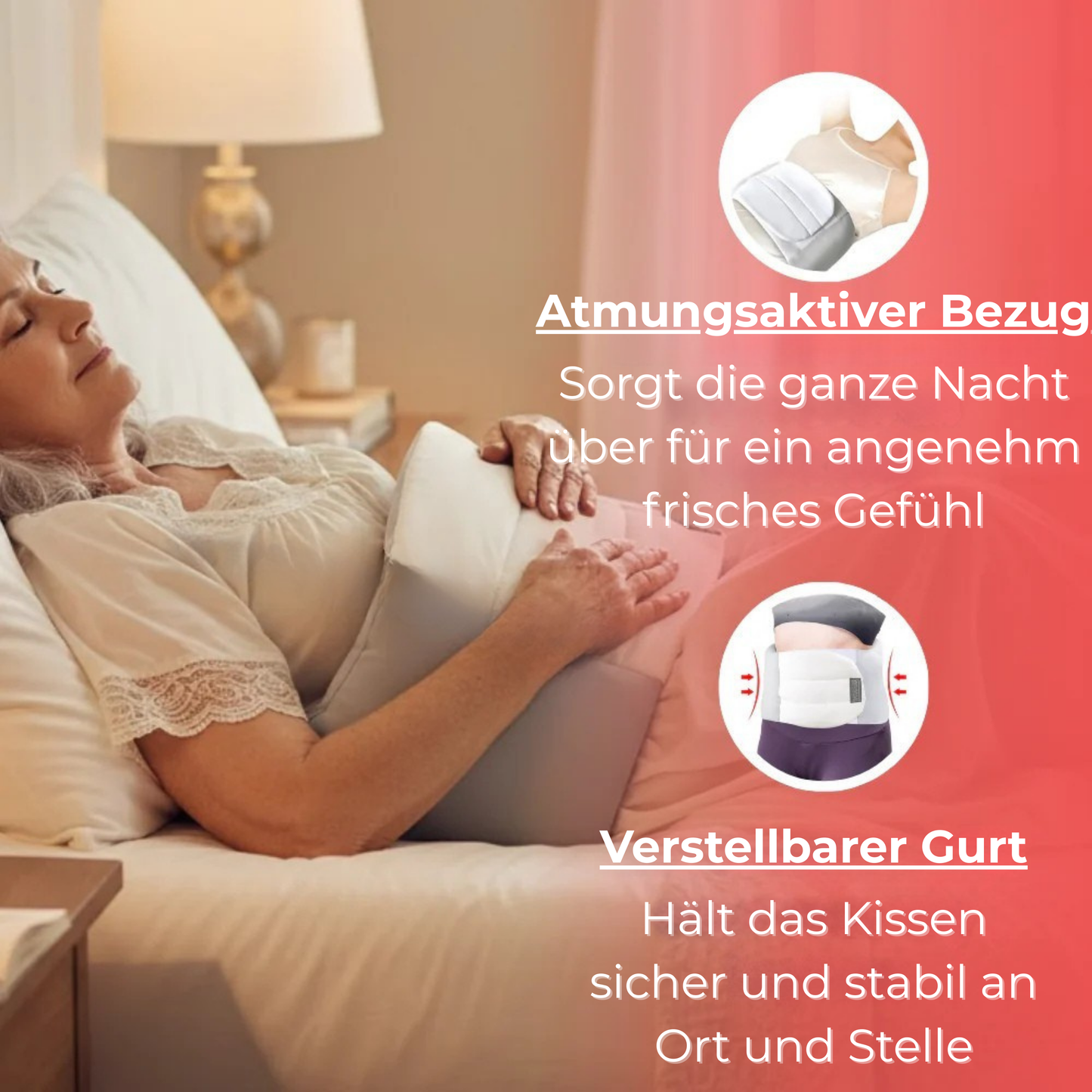 VitaHeim Rückenstütze Nacht — Für eine gesunde Schlafhaltung