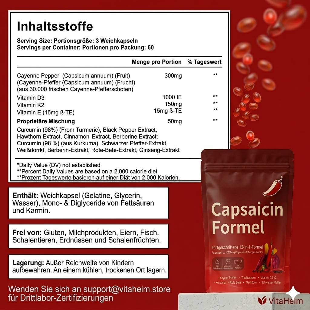 Capsaicin Formel - VitaHeim