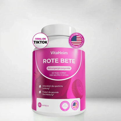 VitaHeim Rote-Bete Kapseln für Durchblutung und Vitalität