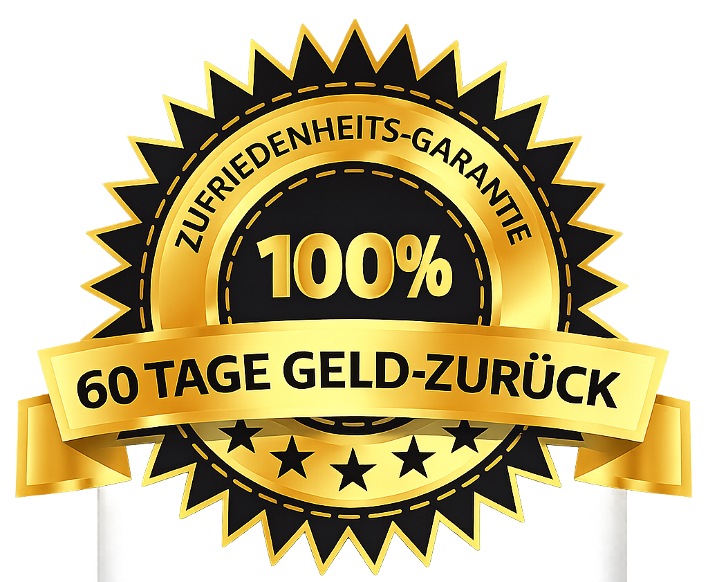 100 % Zufriedenheitsgarantie – 60 Tage Geld-zurück