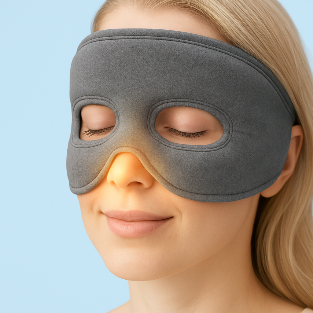 VitaHeim Warm Mask bedeckt den Sinusbereich